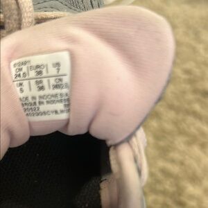 Pink and Gray Sneakers